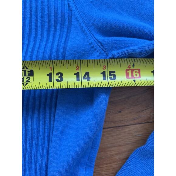 J Mclaughlin Womens knitted buttons Seaspray Sweater Blue Medium A001691 - Picture 8 of 8